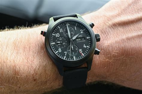 iwc double chronograph top gun price|porsche design chronograph top gun.